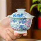 He Hua Lian Chi - Jing De Zhen Porcelain Gaiwan zycschina