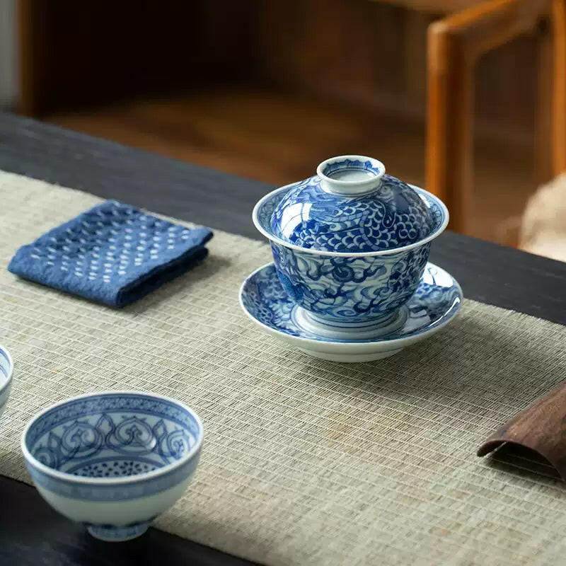 Yun Long Wen - Jing De Zhen Porcelain Gaiwan zycschina