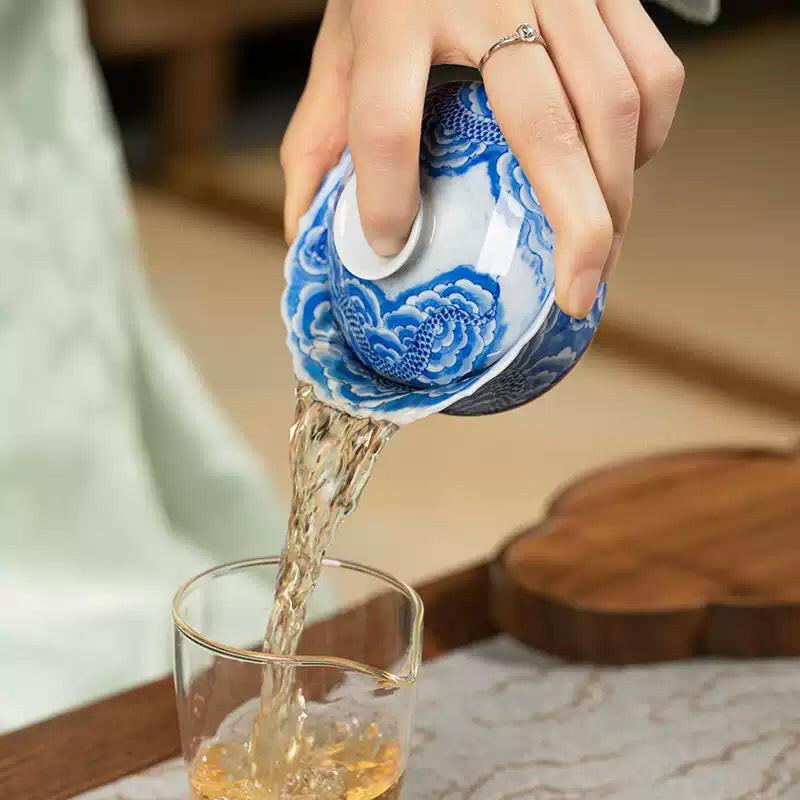 Yun Long Wen - Jing De Zhen Porcelain Gaiwan zycschina