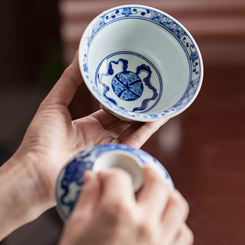 Shi Zi Xiu Qiu - Jing De Zhen Porcelain Gaiwan zycschina