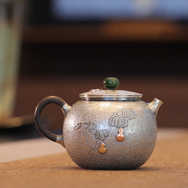 Fu Lu 170cc - Handmade silver pot zycschina