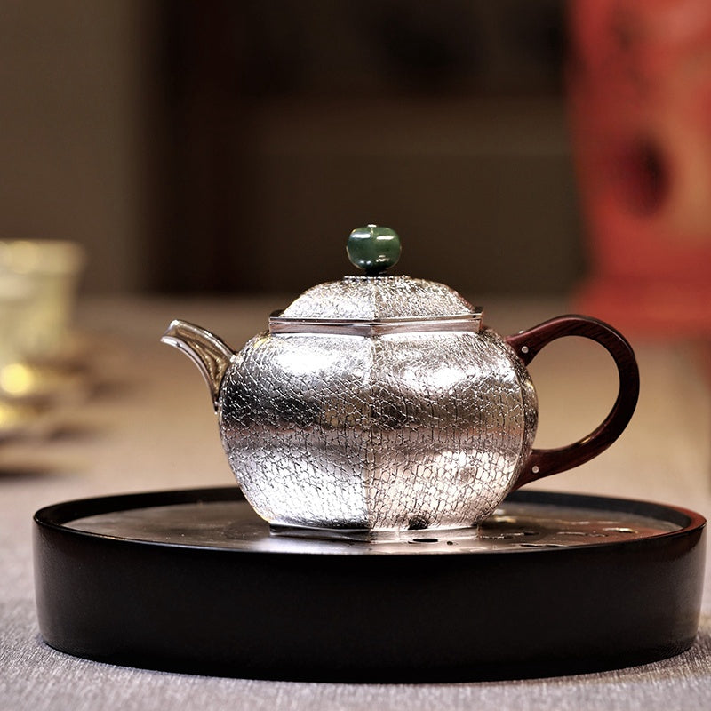 Liu Fang Lie Wen 160cc - Handmade silver pot zycschina