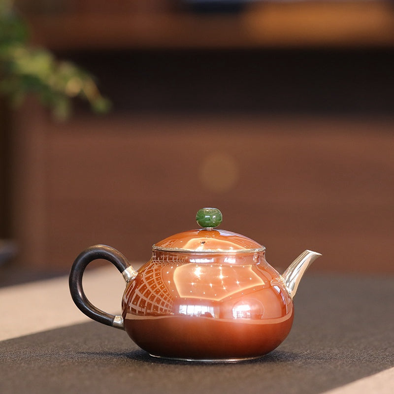 Ri Yue Qing - Handmade silver pot zycschina