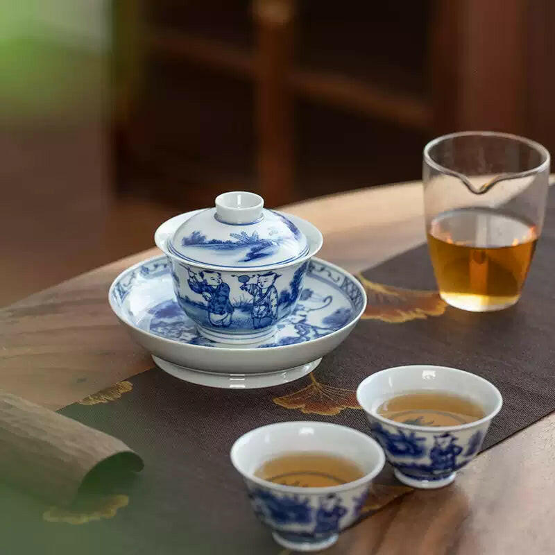Tong Qu - Jing De Zhen Porcelain Gaiwan zycschina