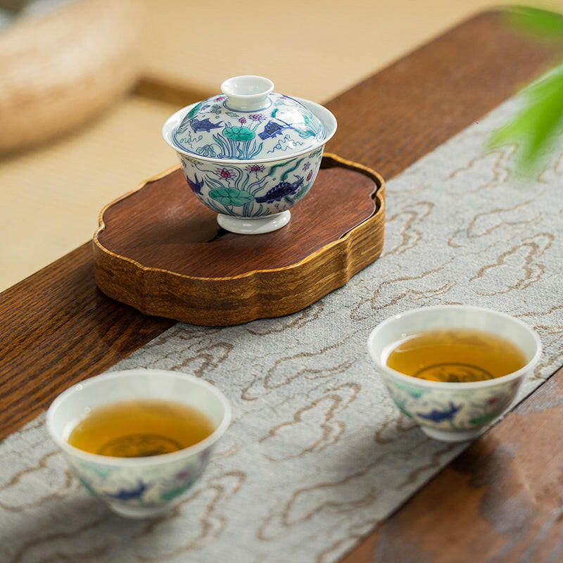 Yu Zao Wen - Jing De Zhen Porcelain Gaiwan zycschina