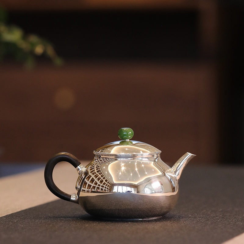 Ri Yue Qing - Handmade silver pot zycschina