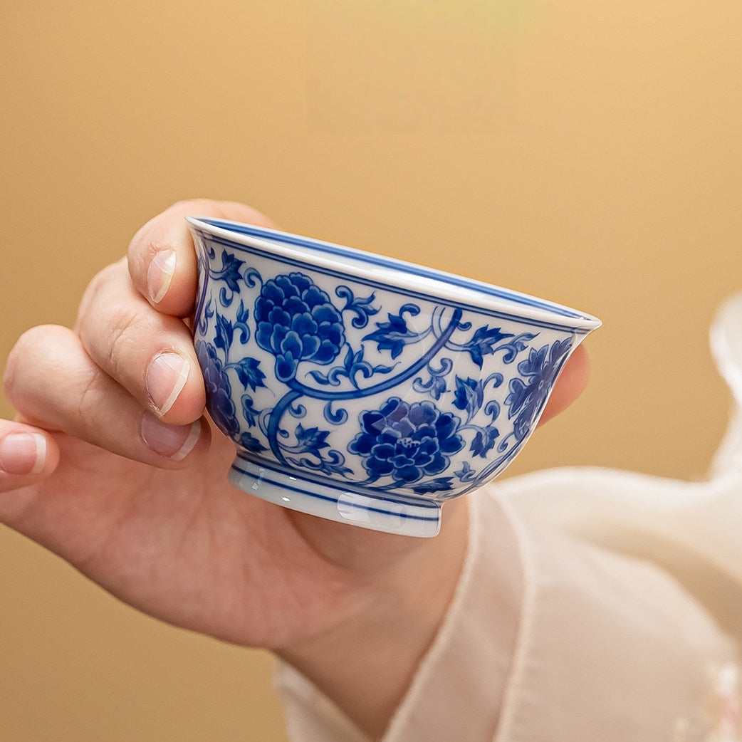 Chan Zhi Mu Dan 150cc - Jing De Zhen Porcelain Gaiwan zycschina