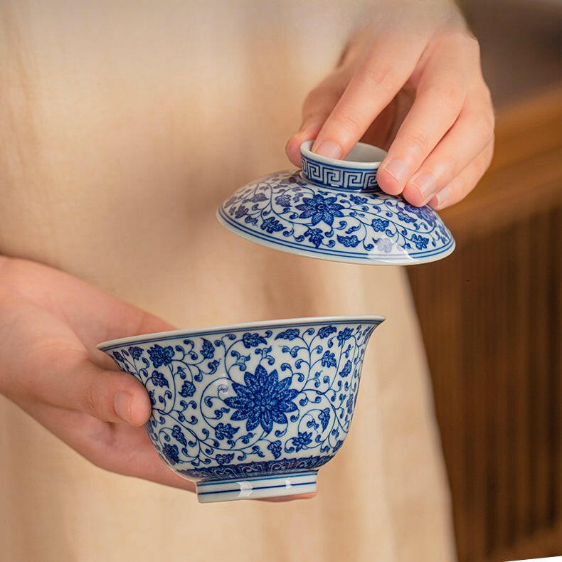 Chan Zhi Wen - Jing De Zhen Porcelain Gaiwan zycschina