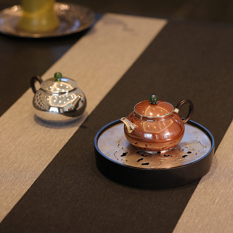 Ri Yue Qing - Handmade silver pot zycschina