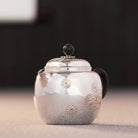 Pi Qiu Hua 200cc - Handmade silver pot zycschina