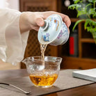 He Hua Lian Chi - Jing De Zhen Porcelain Gaiwan zycschina
