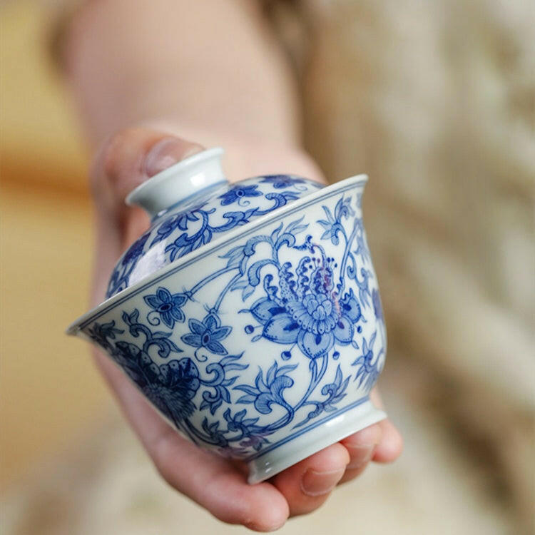 Xi Fan Lian Wen - Jing De Zhen Porcelain Gaiwan zycschina