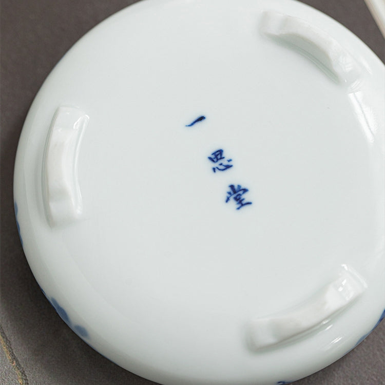Guo Qiang Yun Long Wen - Jing De Zhen Porcelain Tea Lid Rest zycschina