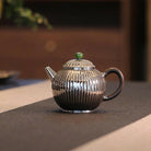 Jin Wen Ju Lun Zhu 200cc - Handmade silver pot zycschina