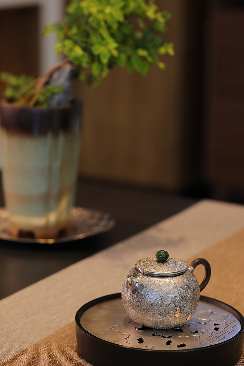 Fu Lu 170cc - Handmade silver pot zycschina