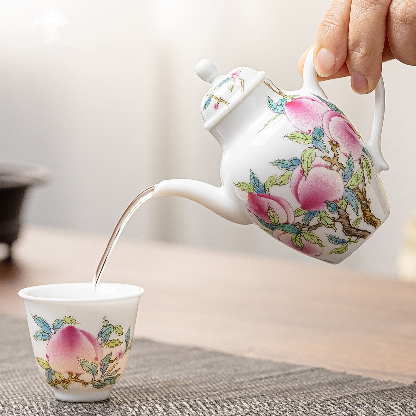 Wu Tao 170cc - Jing De Zhen Porcelain Teapot zycschina