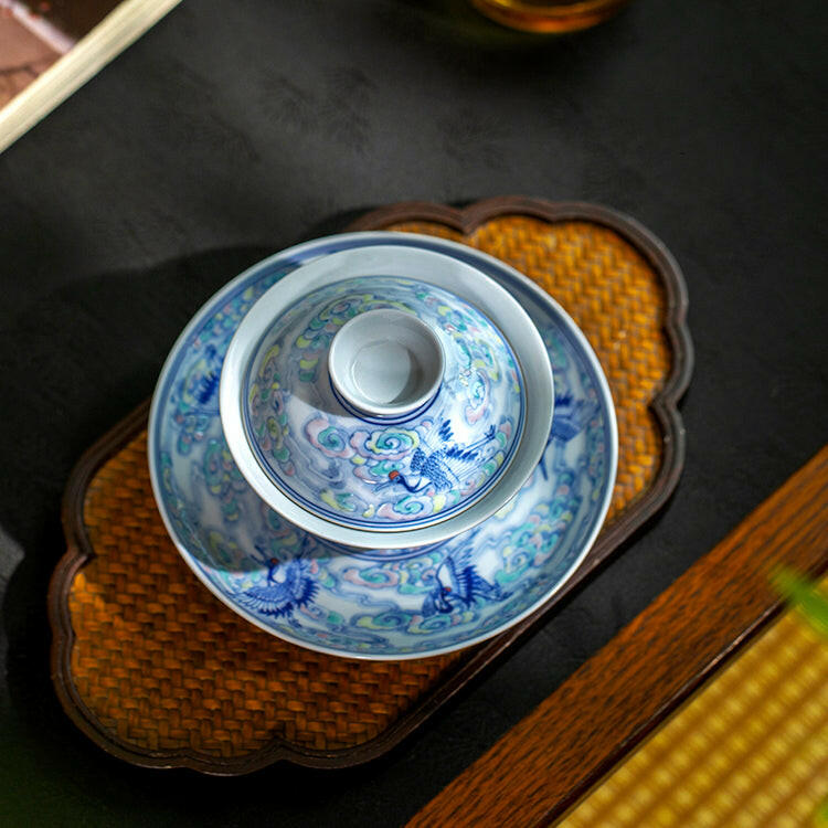Rui He Xiang Yun - Jing De Zhen Porcelain Gaiwan zycschina
