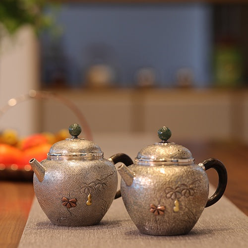 Fu Lu 200cc - Handmade silver pot zycschina
