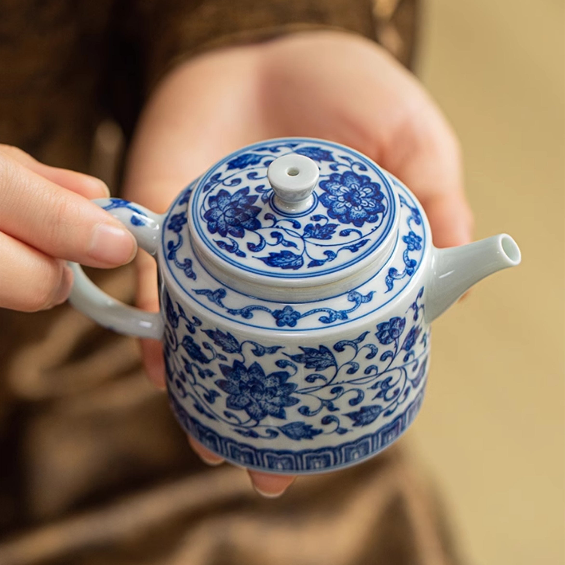 Chan Zhi Lian Wen Gong Deng/Zhi Tong - Jing De Zhen Porcelain Teapot zycschina