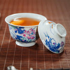 He Hua Lian Chi - Jing De Zhen Porcelain Gaiwan zycschina