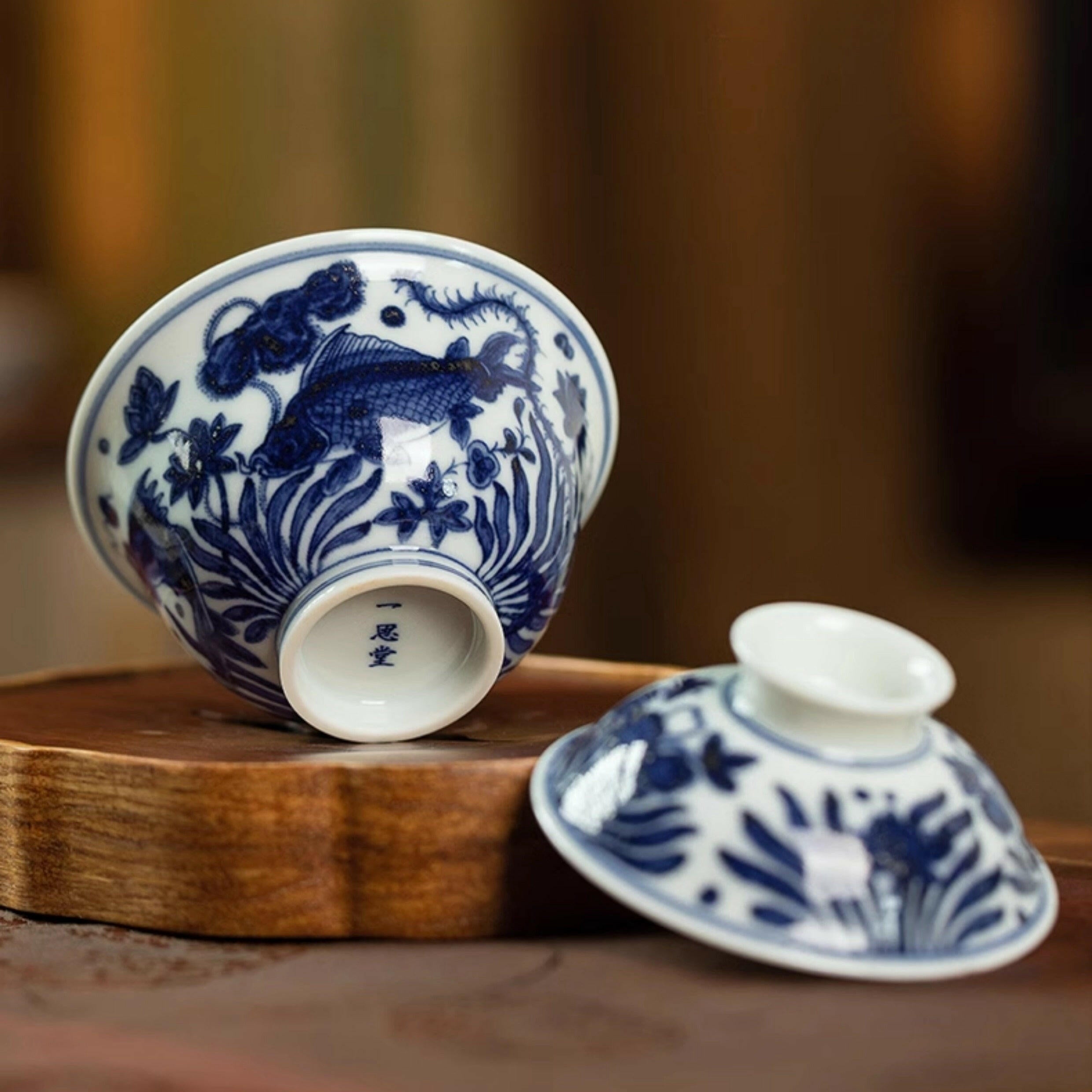 Yu Zao Wen - Jing De Zhen Porcelain Gaiwan zycschina