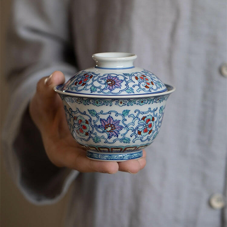 Ren Dong Wen Hua Hui - Jing De Zhen Porcelain Gaiwan zycschina