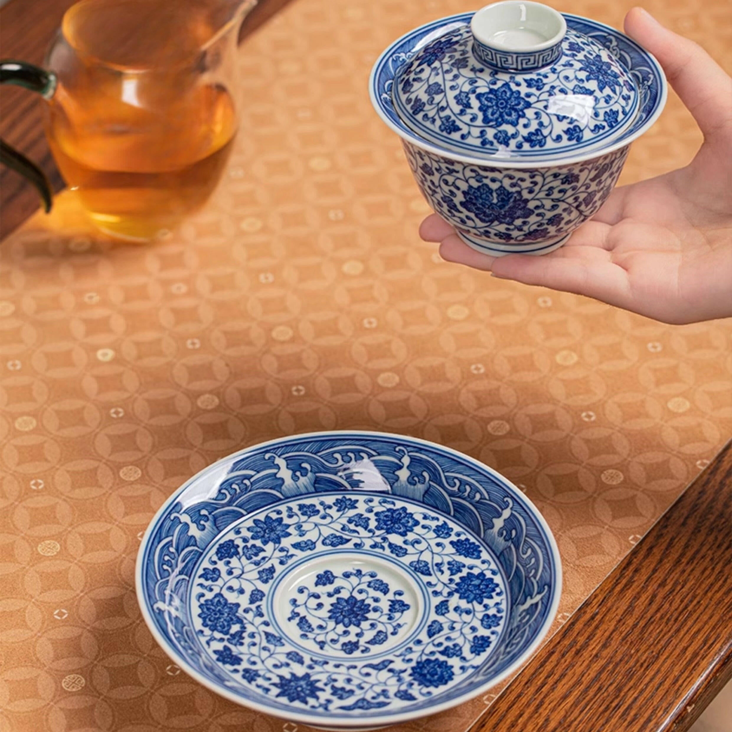 Chan Zhi Wen - Jing De Zhen Porcelain Gaiwan zycschina
