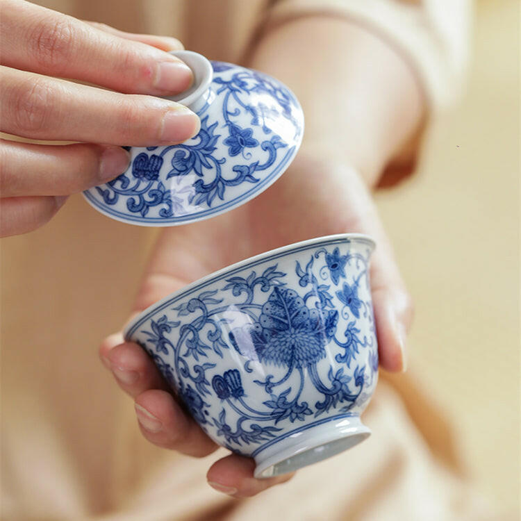 Xi Fan Lian Wen - Jing De Zhen Porcelain Gaiwan zycschina