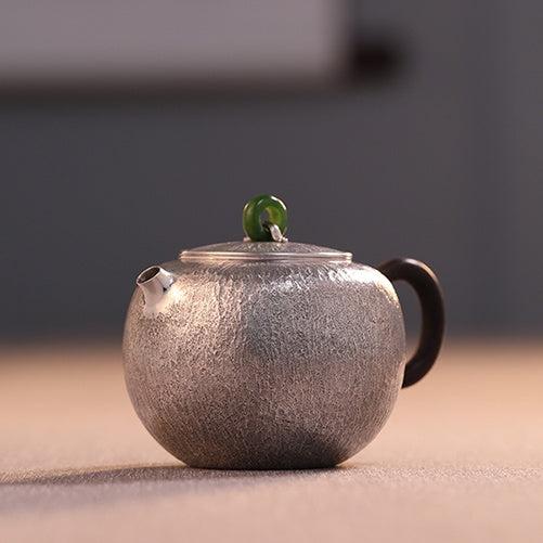 Shi Wen Fang Zhong 180cc - Handmade silver pot zycschina
