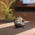 Jin Wen Ju Lun Zhu 200cc - Handmade silver pot zycschina