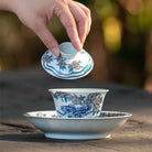 Tao Hua Liu Shui - Jing De Zhen Porcelain Gaiwan zycschina