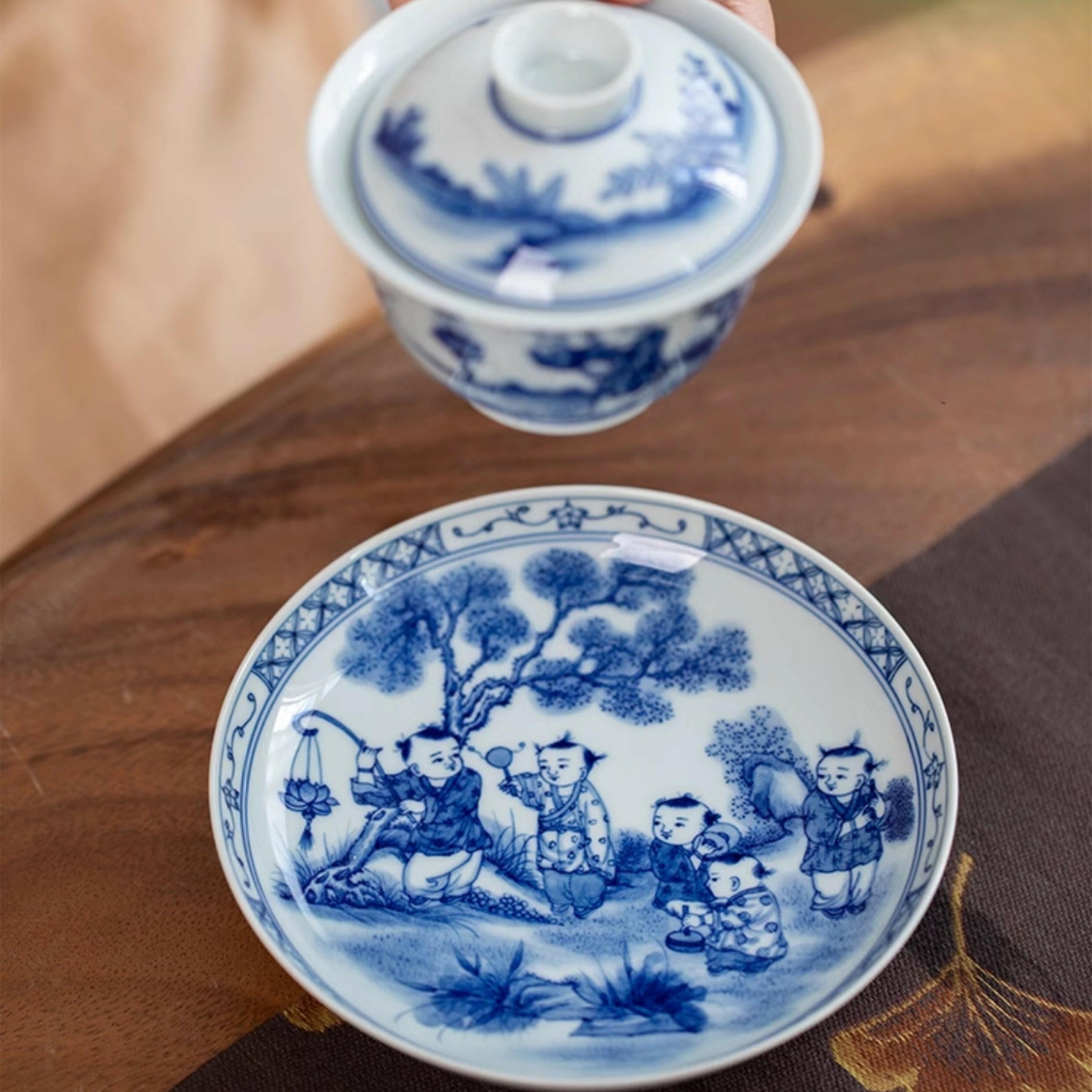 Tong Qu - Jing De Zhen Porcelain Gaiwan zycschina