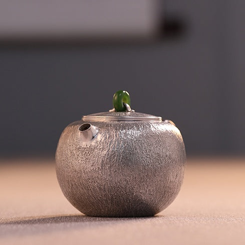Shi Wen Fang Zhong 180cc - Handmade silver pot zycschina
