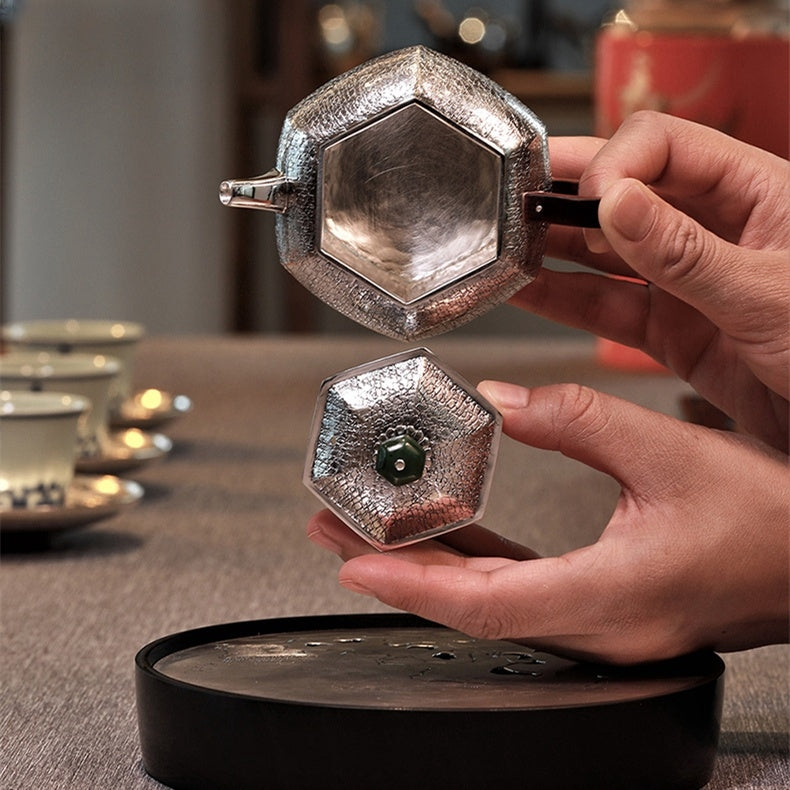 Liu Fang Lie Wen 160cc - Handmade silver pot zycschina
