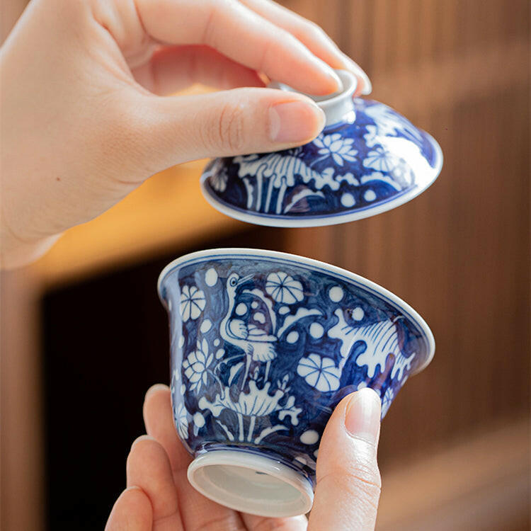 Yi Lu Lian Ke - Jing De Zhen Porcelain Gaiwan zycschina