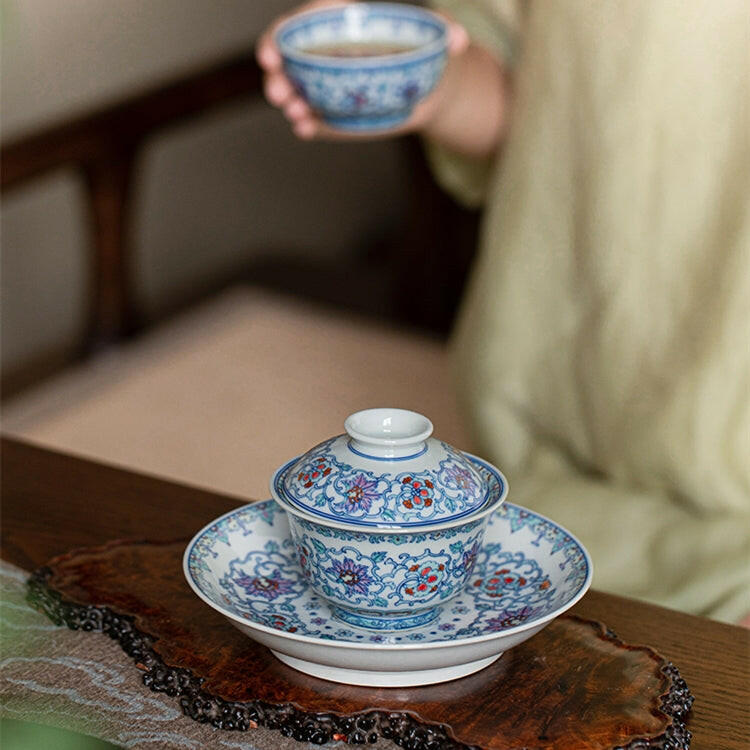 Ren Dong Wen Hua Hui - Jing De Zhen Porcelain Gaiwan zycschina