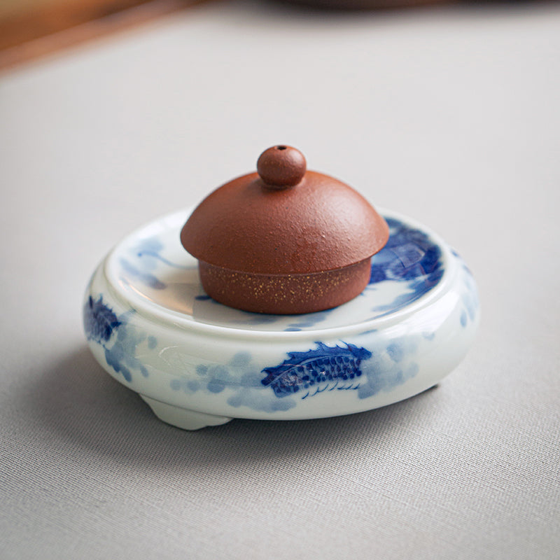 Guo Qiang Yun Long Wen - Jing De Zhen Porcelain Tea Lid Rest zycschina