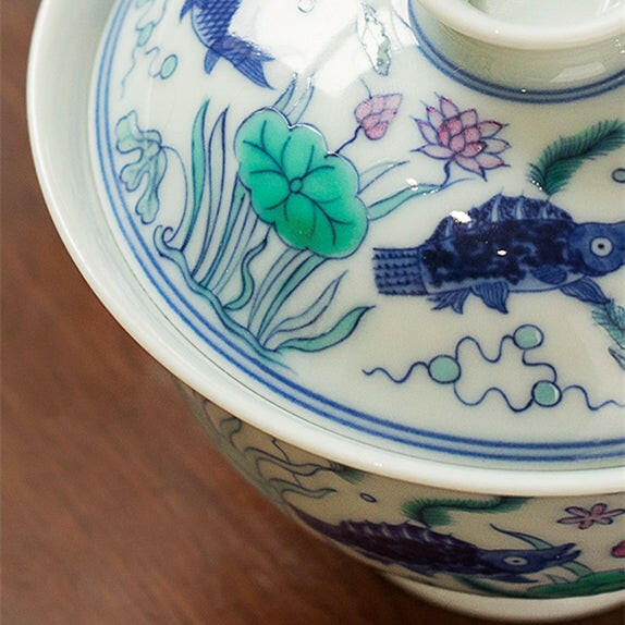 Yu Zao Wen - Jing De Zhen Porcelain Gaiwan zycschina