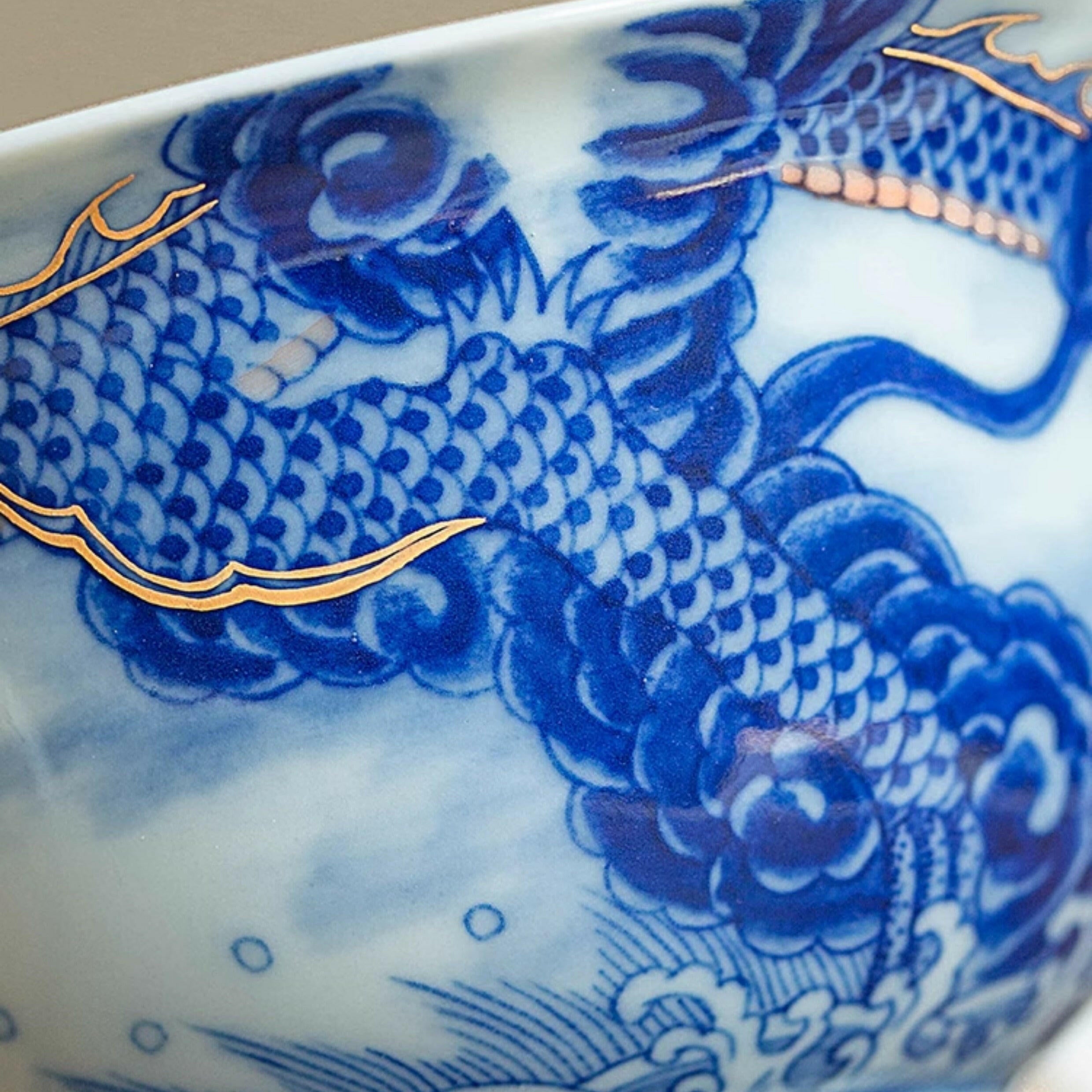 Miao Jin Guo Qiang Yun Long Wen - Jing De Zhen Porcelain Gaiwan zycschina