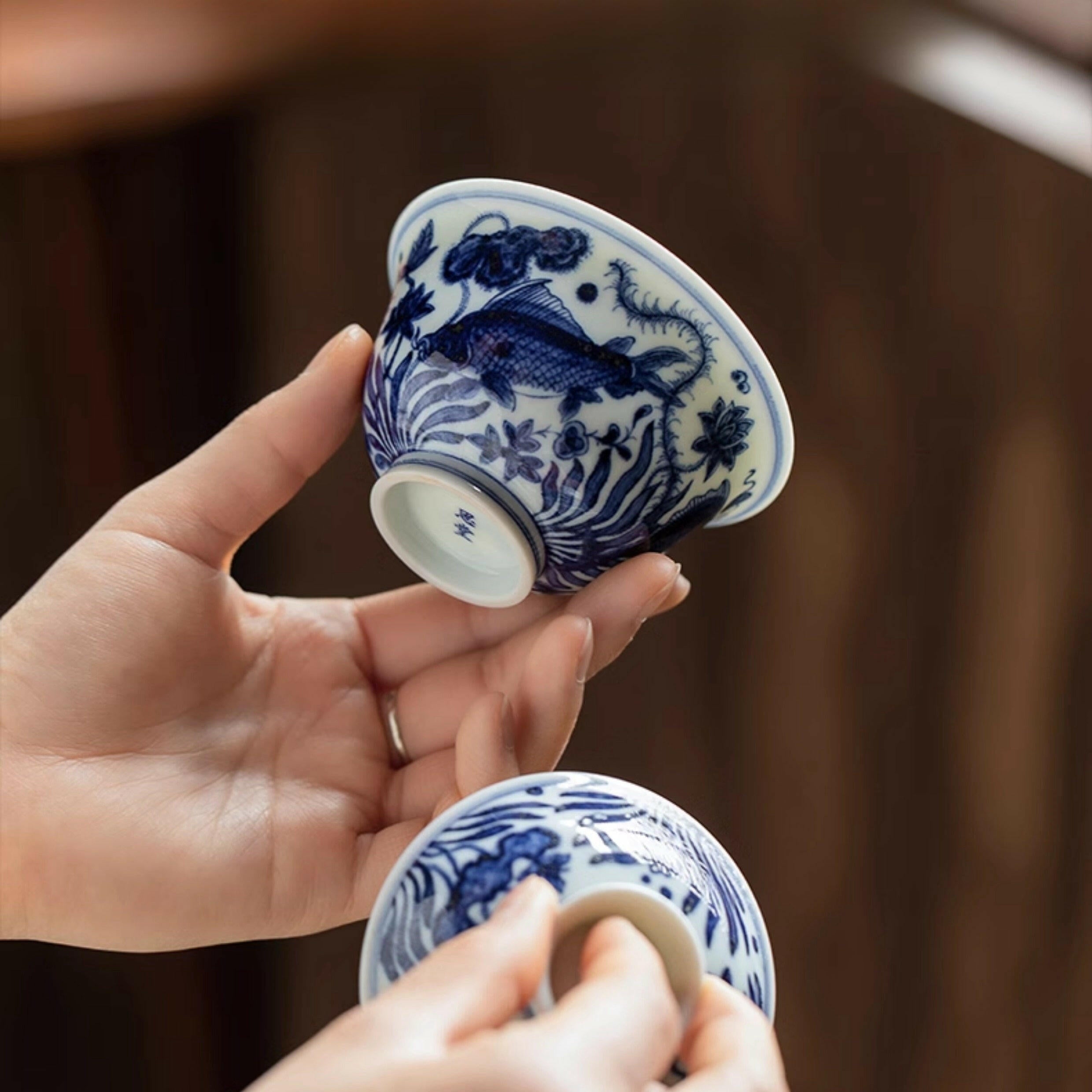 Yu Zao Wen - Jing De Zhen Porcelain Gaiwan zycschina