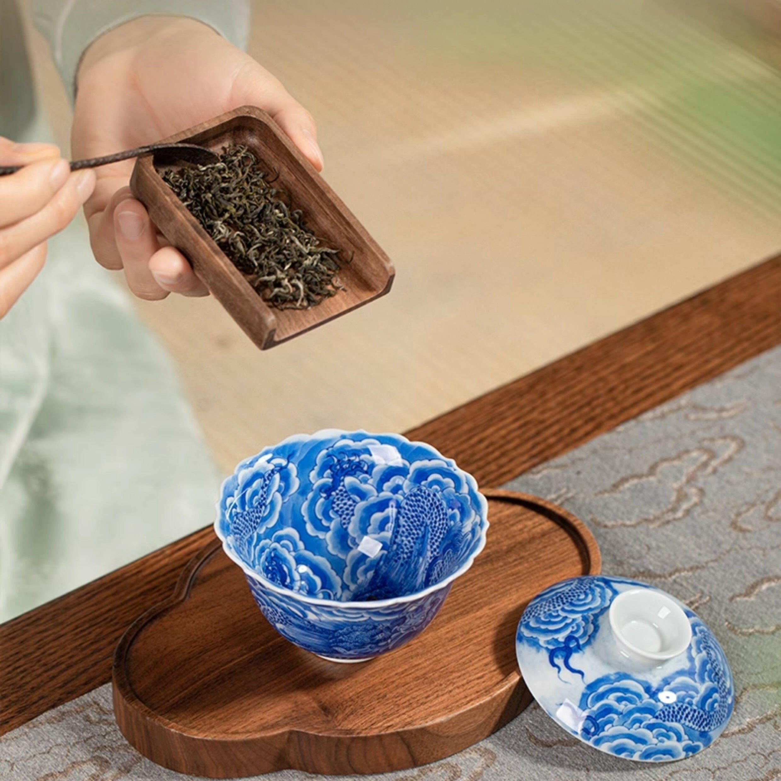 Yun Long Wen - Jing De Zhen Porcelain Gaiwan zycschina