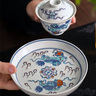 Shi Zi Xiu Qiu - Jing De Zhen Porcelain Gaiwan zycschina