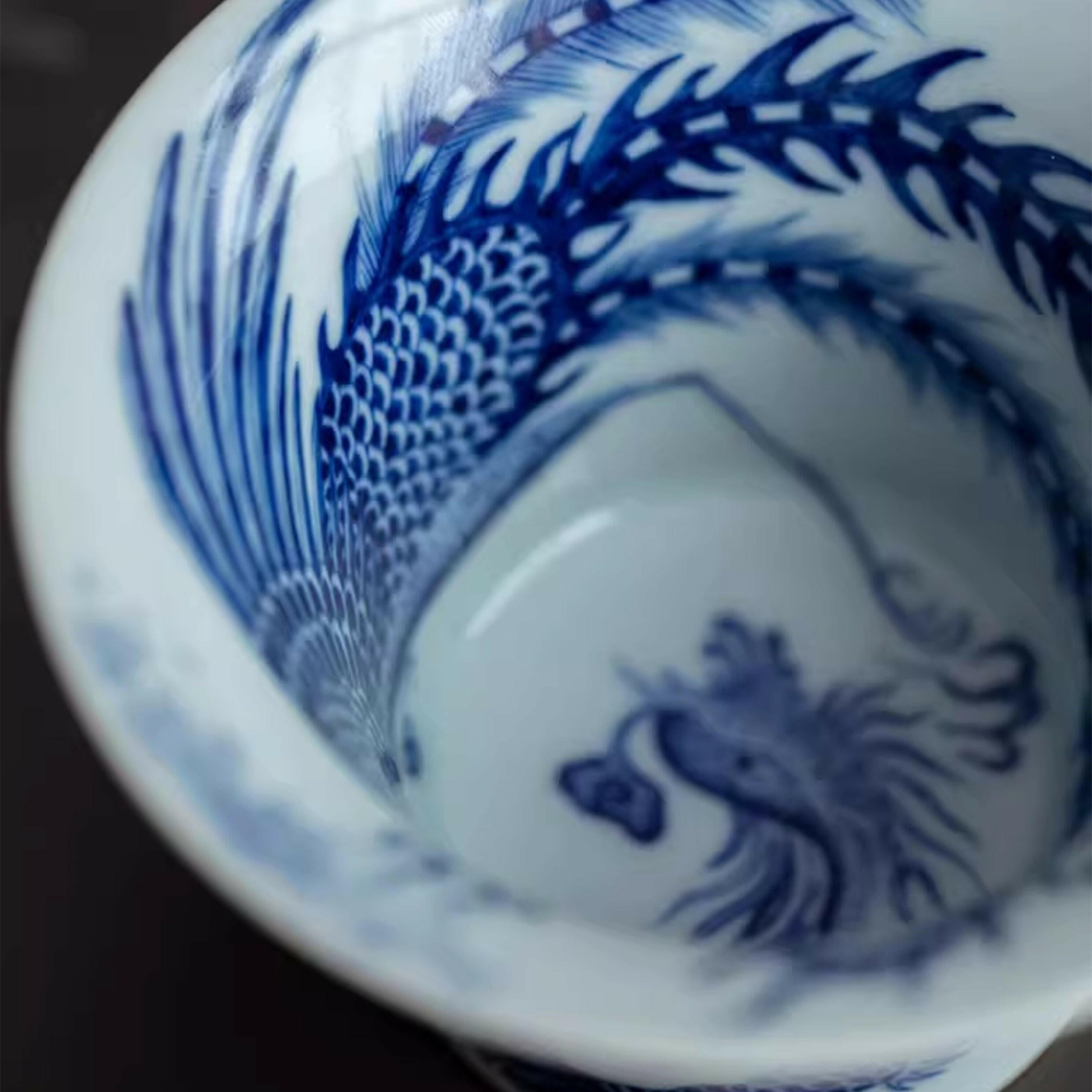 Nei Wai Long Feng Wen - Jing De Zhen Porcelain Gaiwan zycschina