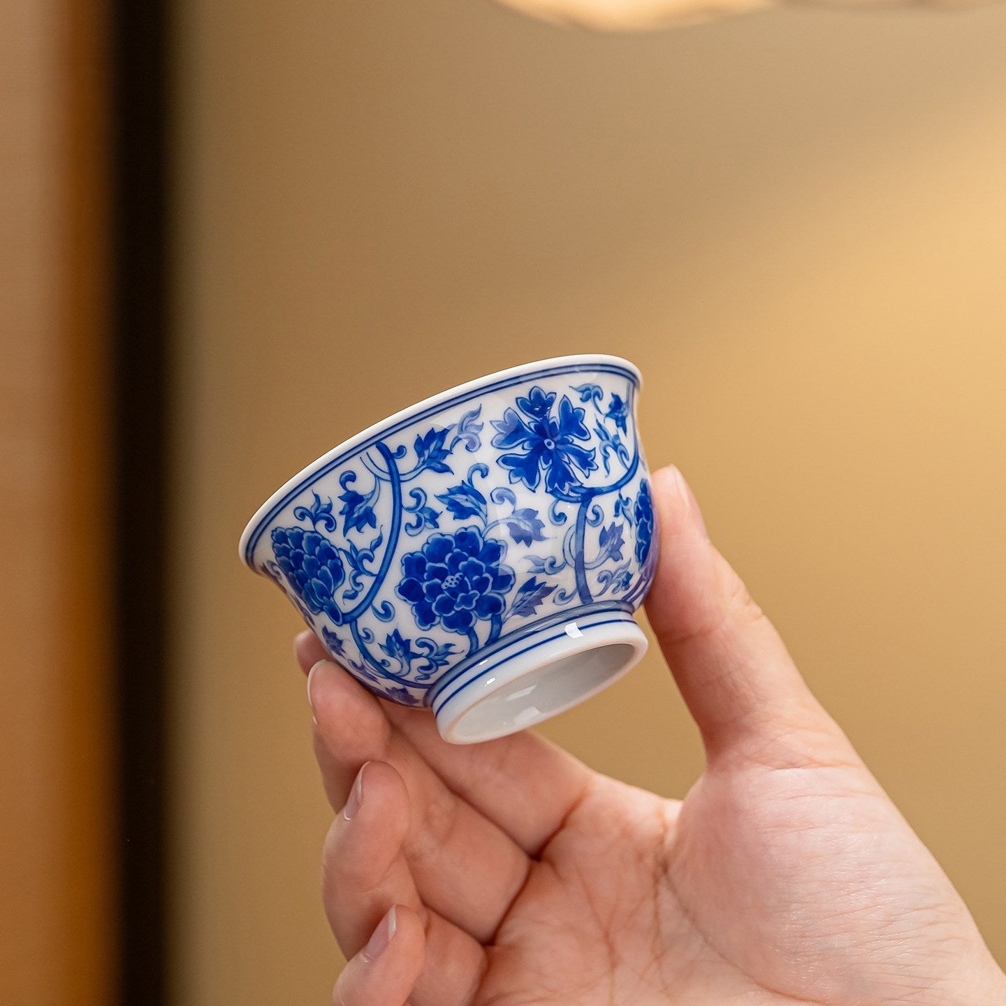 Chan Zhi Mu Dan 150cc - Jing De Zhen Porcelain Gaiwan zycschina