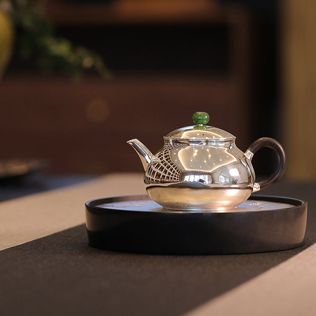 Ri Yue Qing - Handmade silver pot zycschina