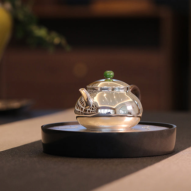 Ri Yue Qing - Handmade silver pot zycschina