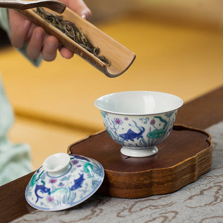 Yu Zao Wen - Jing De Zhen Porcelain Gaiwan zycschina