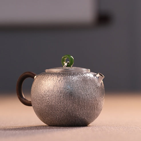 Shi Wen Fang Zhong 180cc - Handmade silver pot zycschina