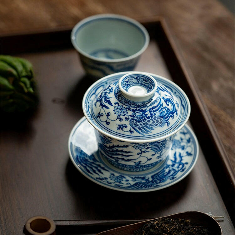 Chan Zhi Feng Wen - Jing De Zhen Porcelain Gaiwan zycschina