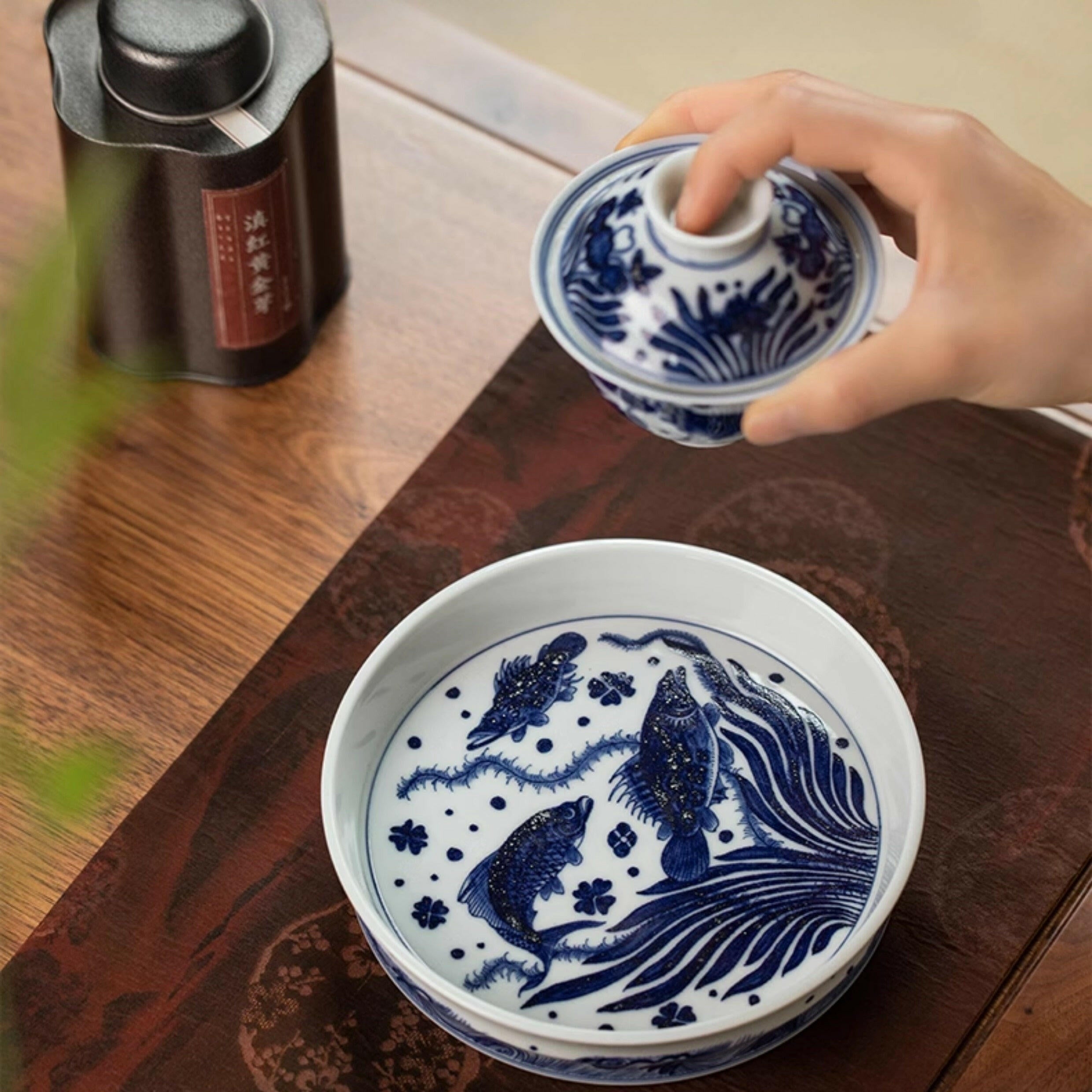 Yu Zao Wen - Jing De Zhen Porcelain Gaiwan zycschina